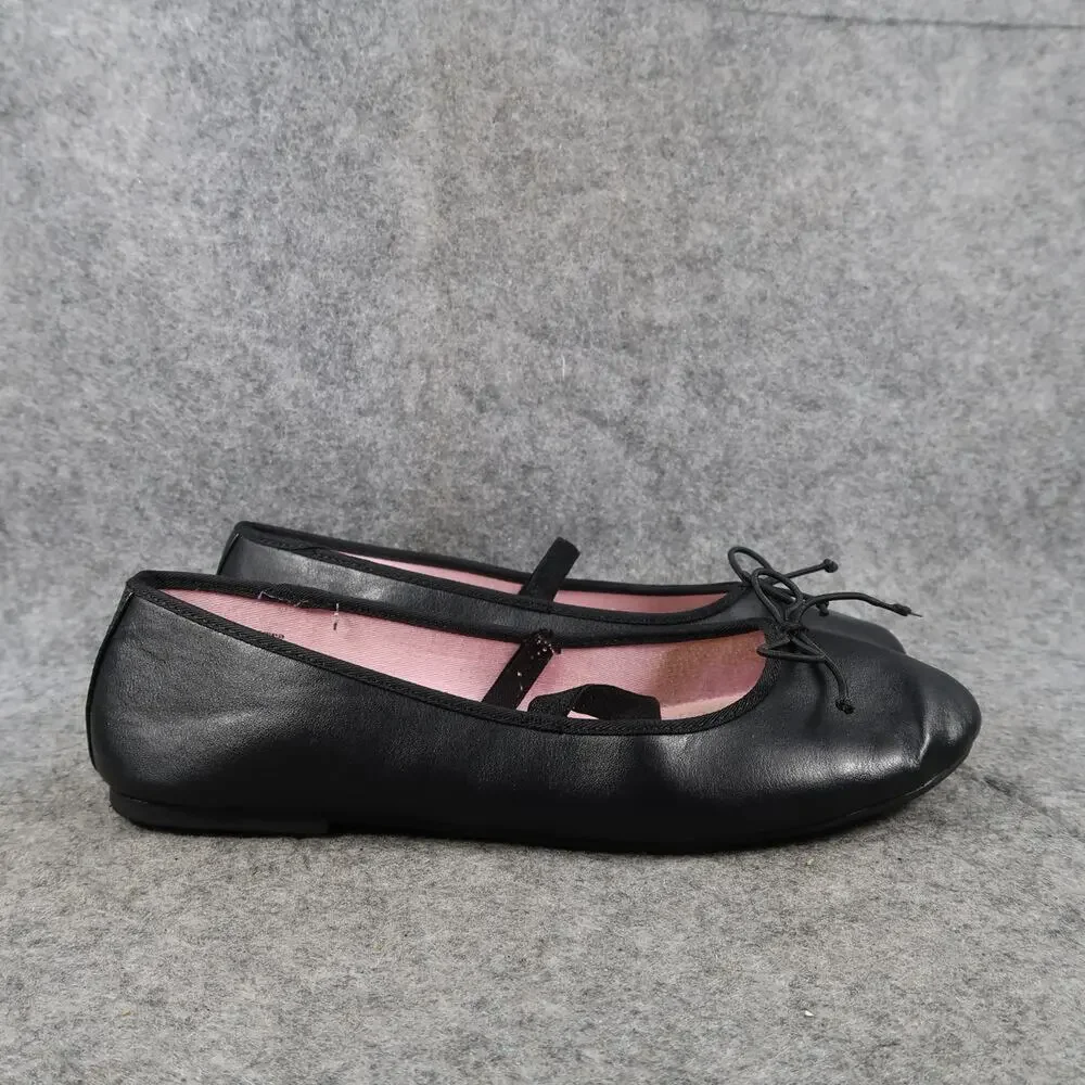Wonder Nation Shoes Kids 5 Ballet Flats Girls Slip On Black Bow Casual Dress